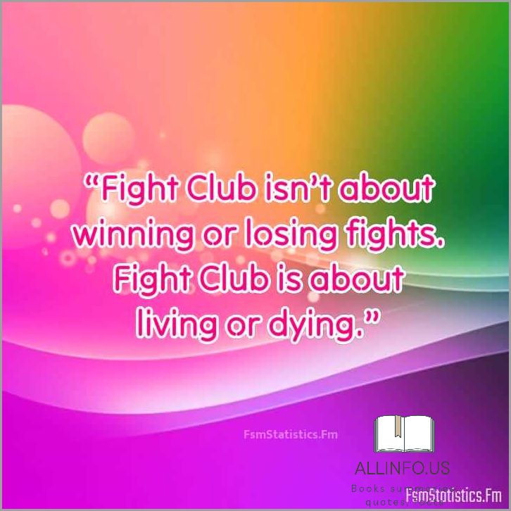Fight Club Book Quotes - Inspiring and Thought-Provoking Lines from the Novel