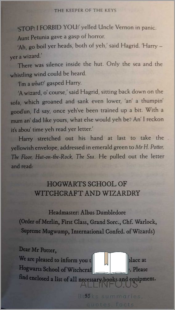 Harry Potter Book Quotes and Page Numbers
