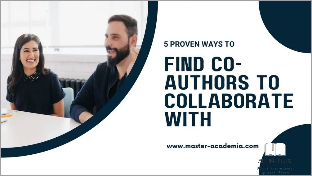 Find the Perfect Co-Author for Your Book