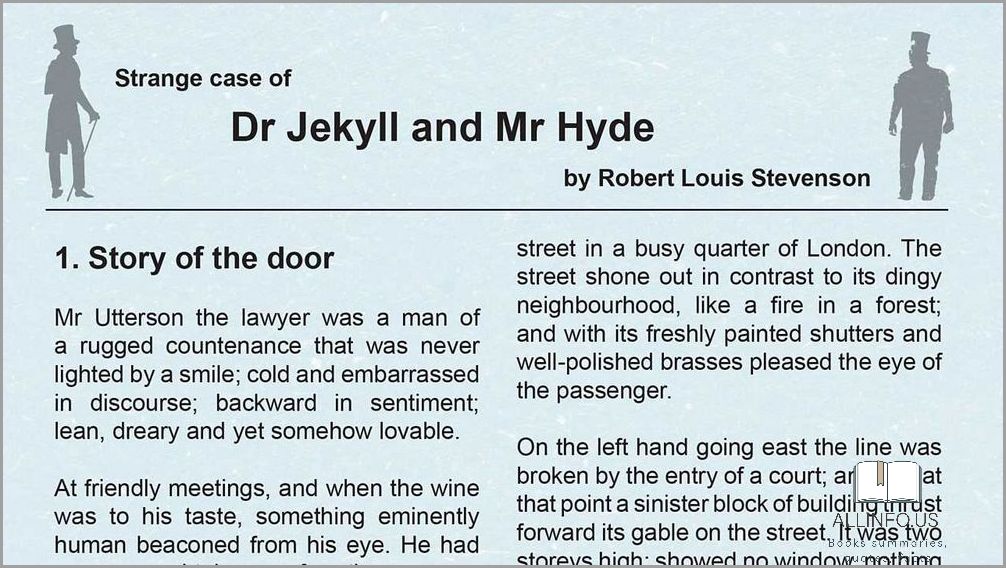 Overview of "Dr Jekyll and Mr Hyde" Book